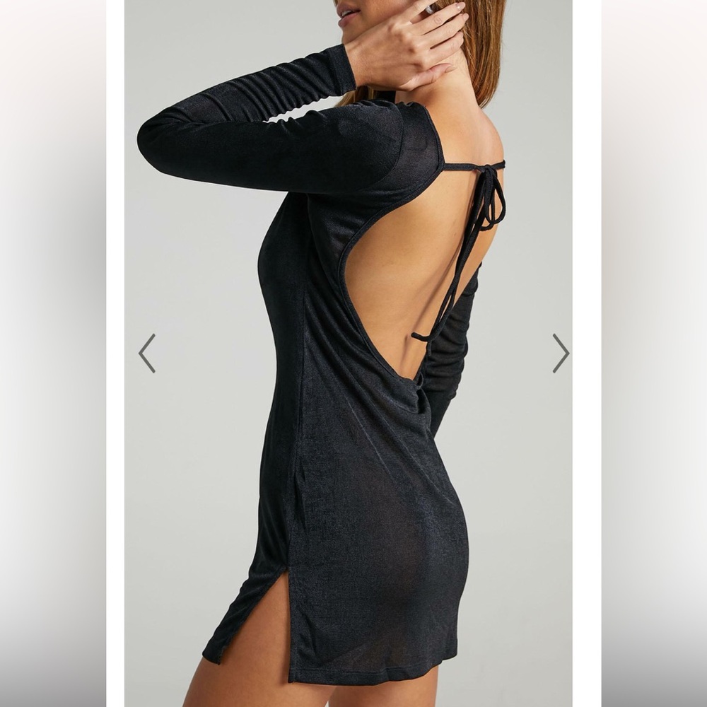 Lioness Montana Mini Dress In Black Elegant Black Backless Dress